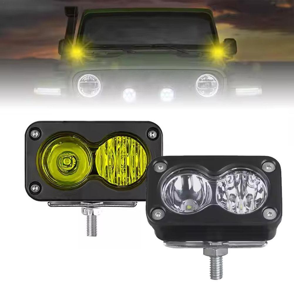 Universal Motorcycle Led Headlight Projector - 20W LED-koplamp 3 inch vierkante schijnwerper