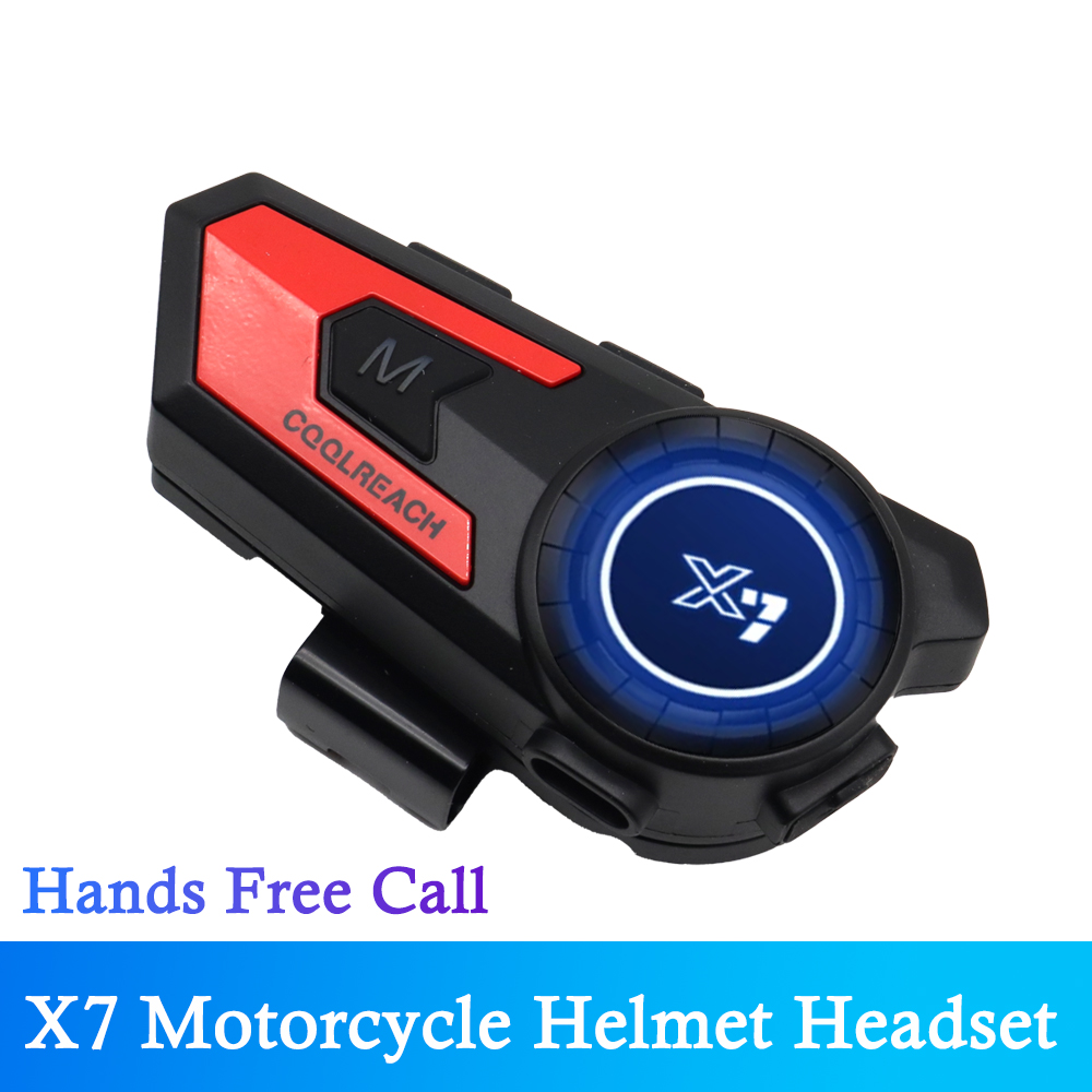 Full Face Motorcycle Helmet With Bluetooth - X7 Motorhelm Headset Draadloze Bluetooth-luidspreker Waterdichte