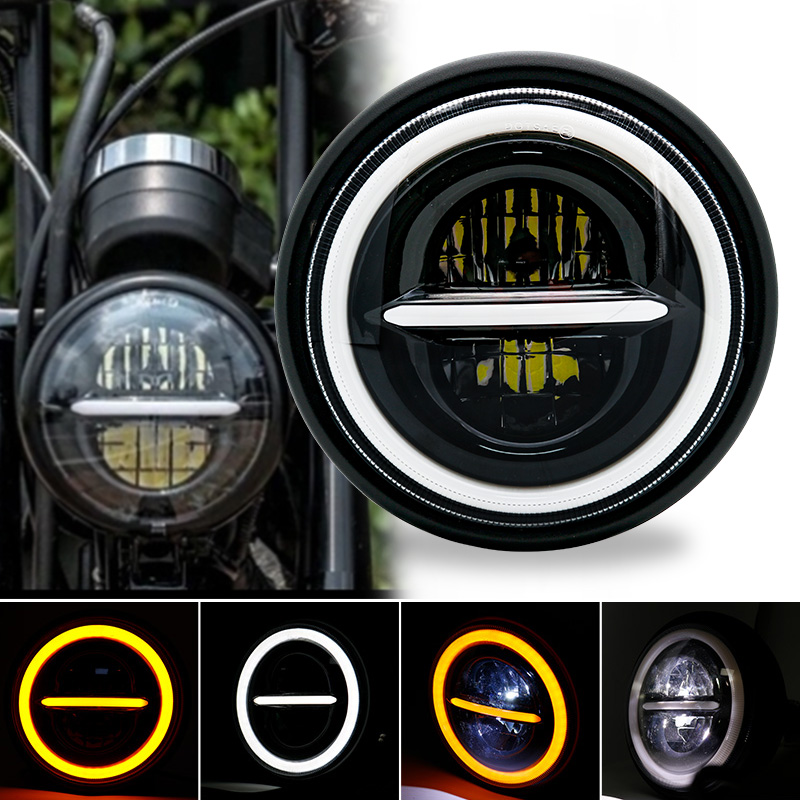 Universal Motorcycle Led Headlight Projector - Universele 7.5 