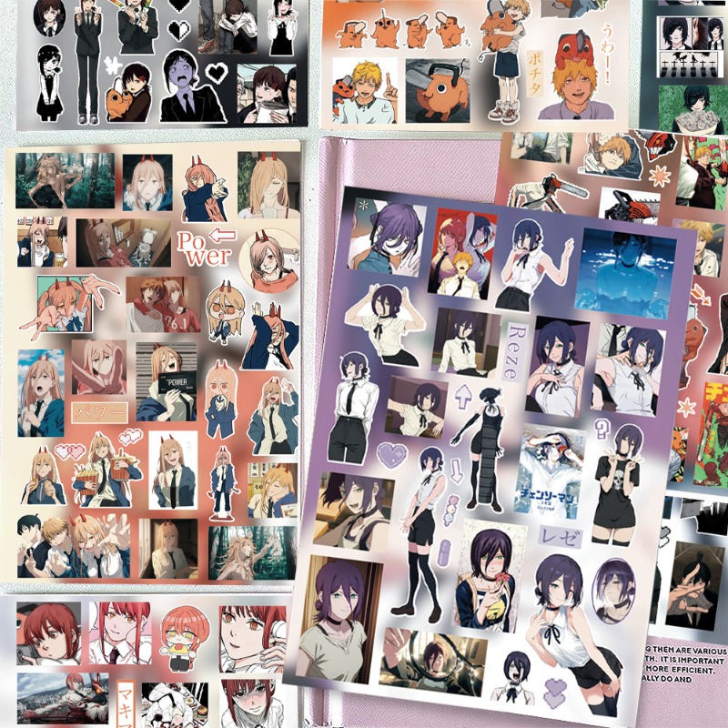 Chainsaw Man 8 stuks sticker h - Atv Parts recensie en prijs